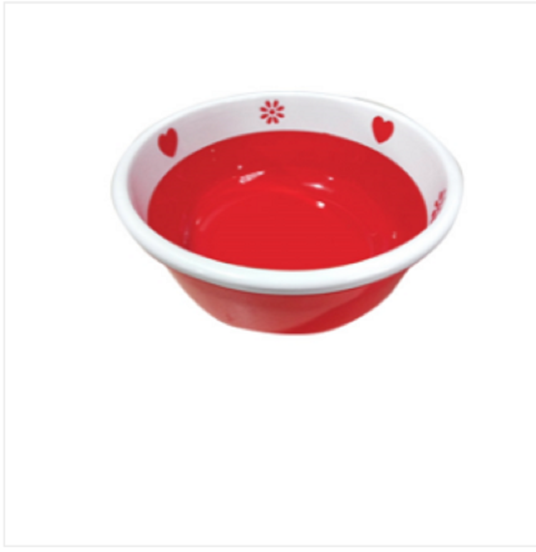 Two Color Flora Bowl 22L Assorted