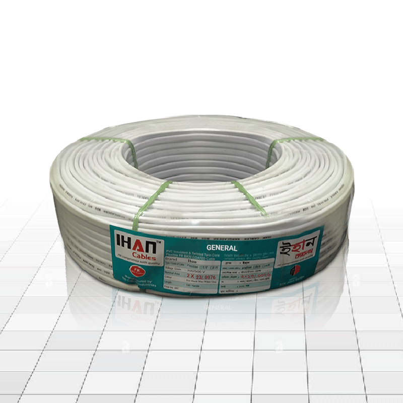 Ihan 2x23/76 2 Core Round Electric Cable General (ABYC-14081)