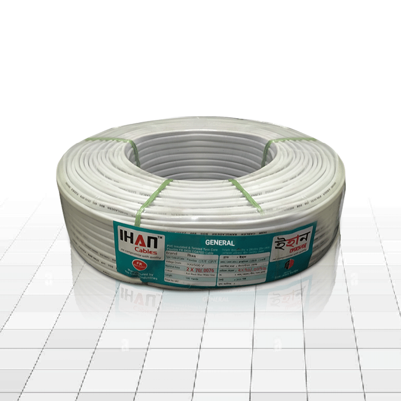 Ihan 2x70/76 2 Core Round Electric Cable General (ABYC-14089)