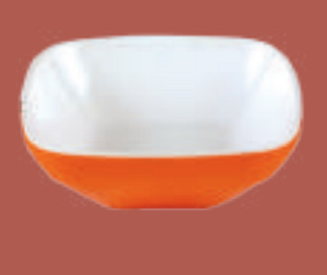 3" square Double Color bowl(Black/ Red) Brand: Italiano