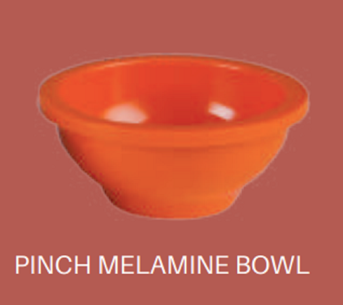 Pinch Melamine Bowl - Red    brand Italiano