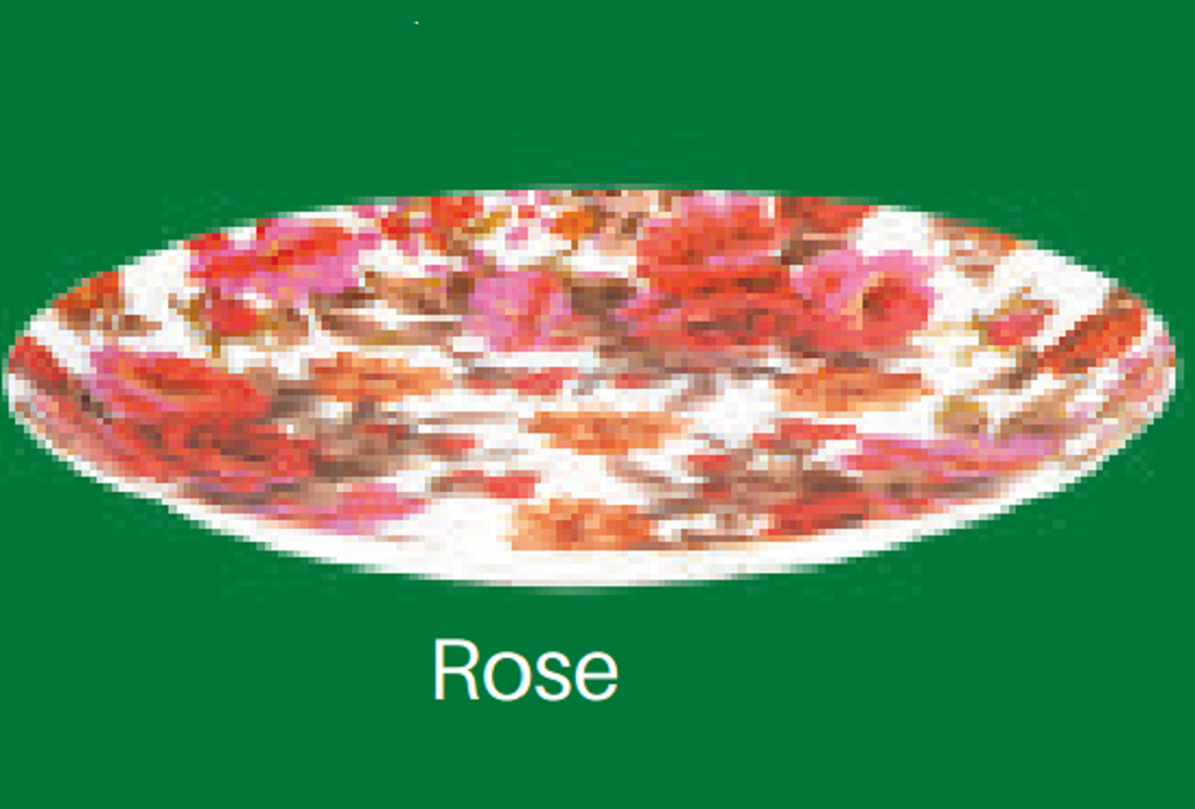 9" Rice Plate-Rose Brand: Italiano