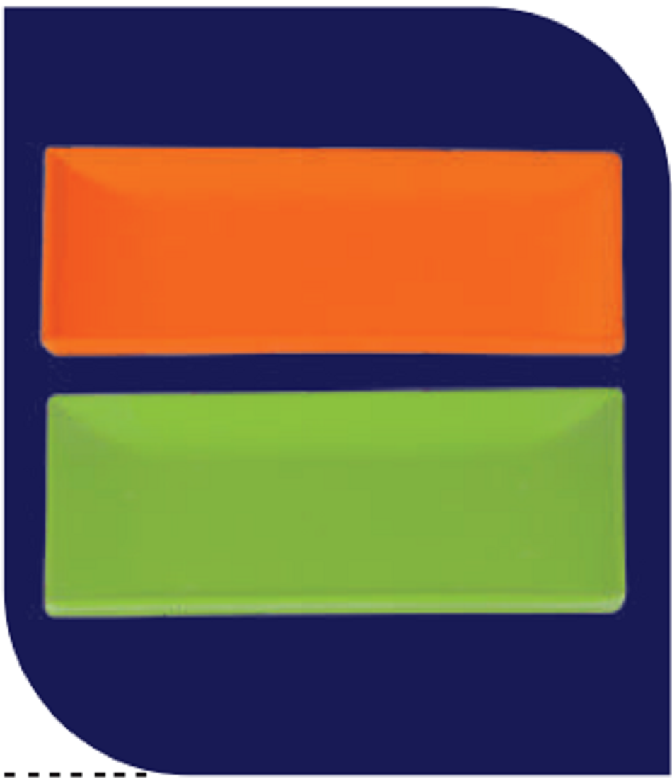 9" Rectangular Tray- Green Brand: Italiano