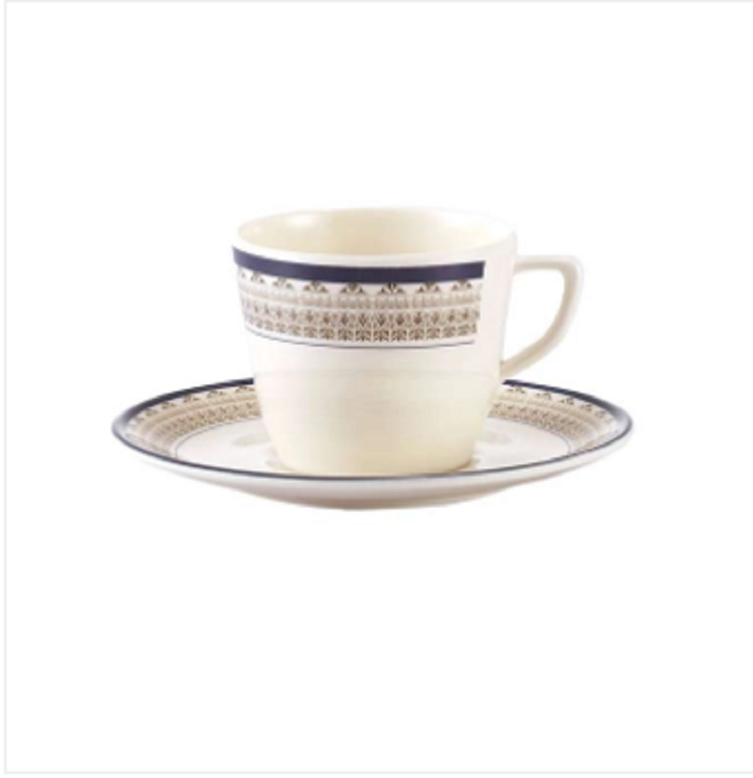 Italiano Small Tea Cup With Saucer-Violet Brand: Italiano