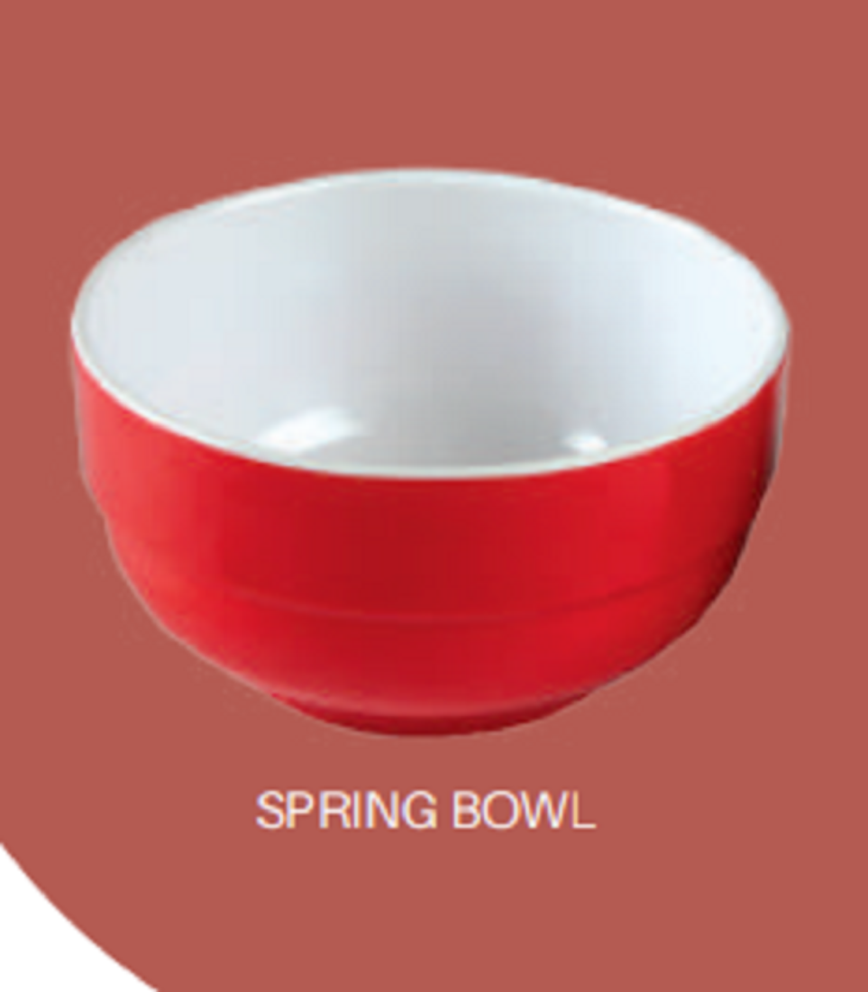 6" Spring Bowl (Red-white)   brand Italiano