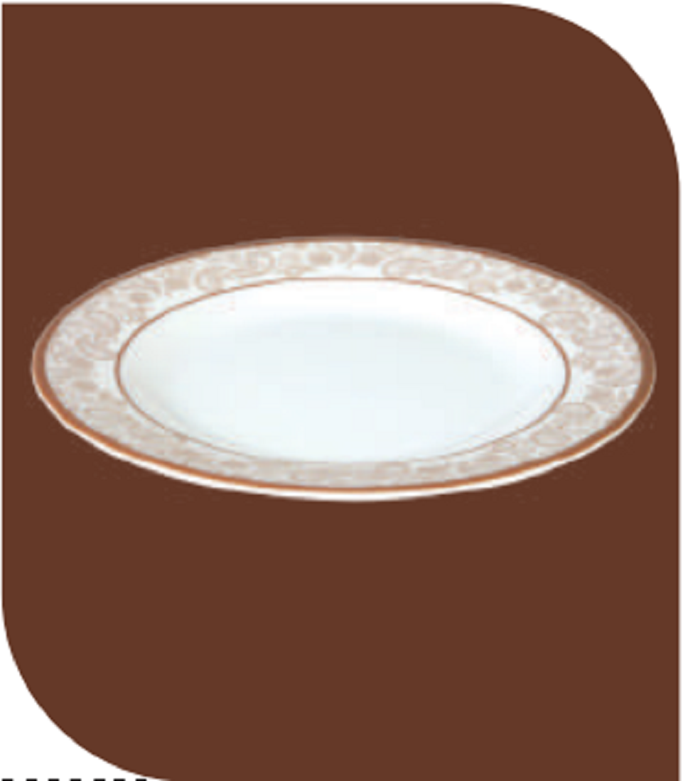 16" Decorator Dish Golden Leaf Brand: Italiano