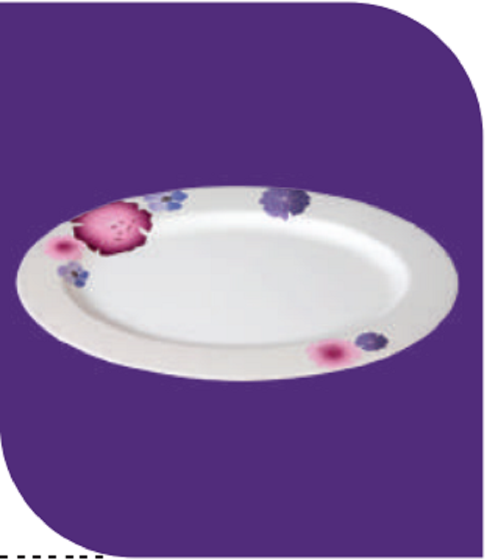 Lilac Decorator Dish 16'' Brand: Italiano