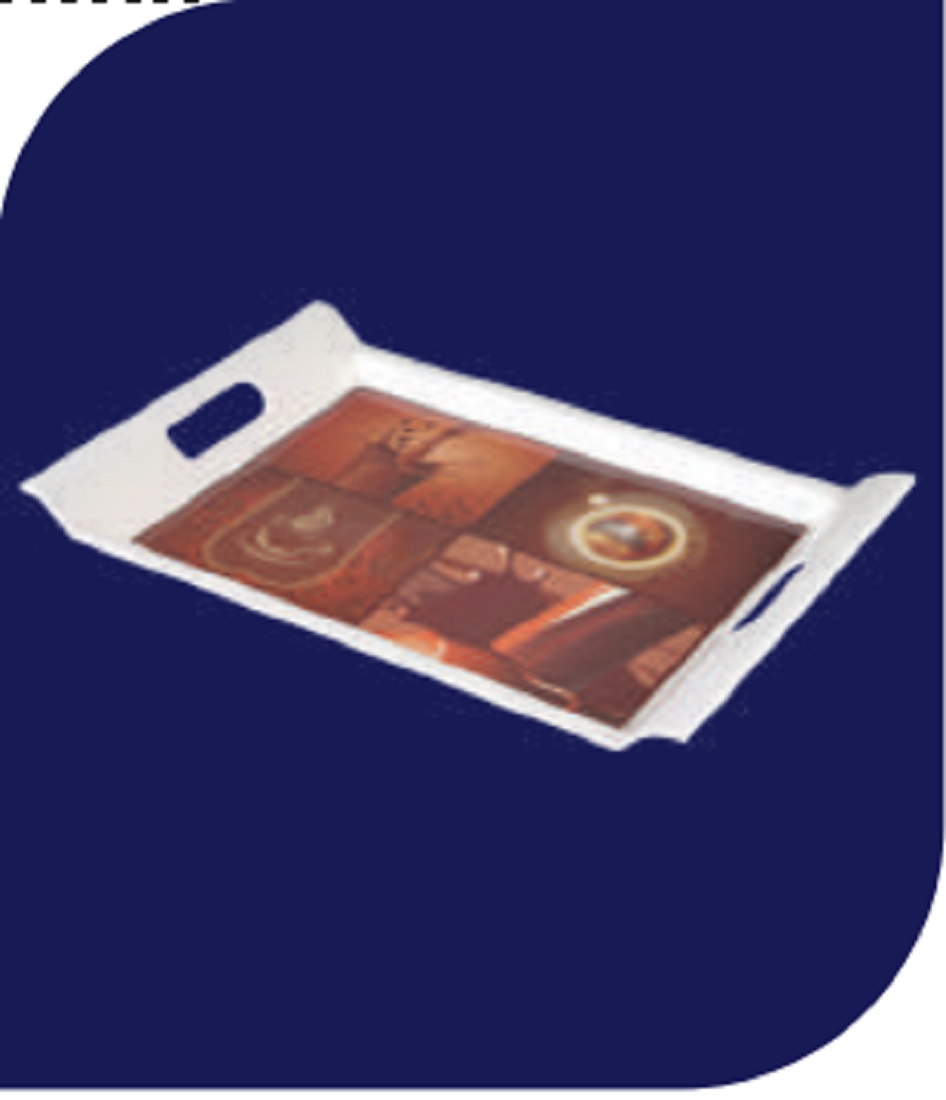 Good Morning 16" Rtg Handle Tray Brand: Italiano