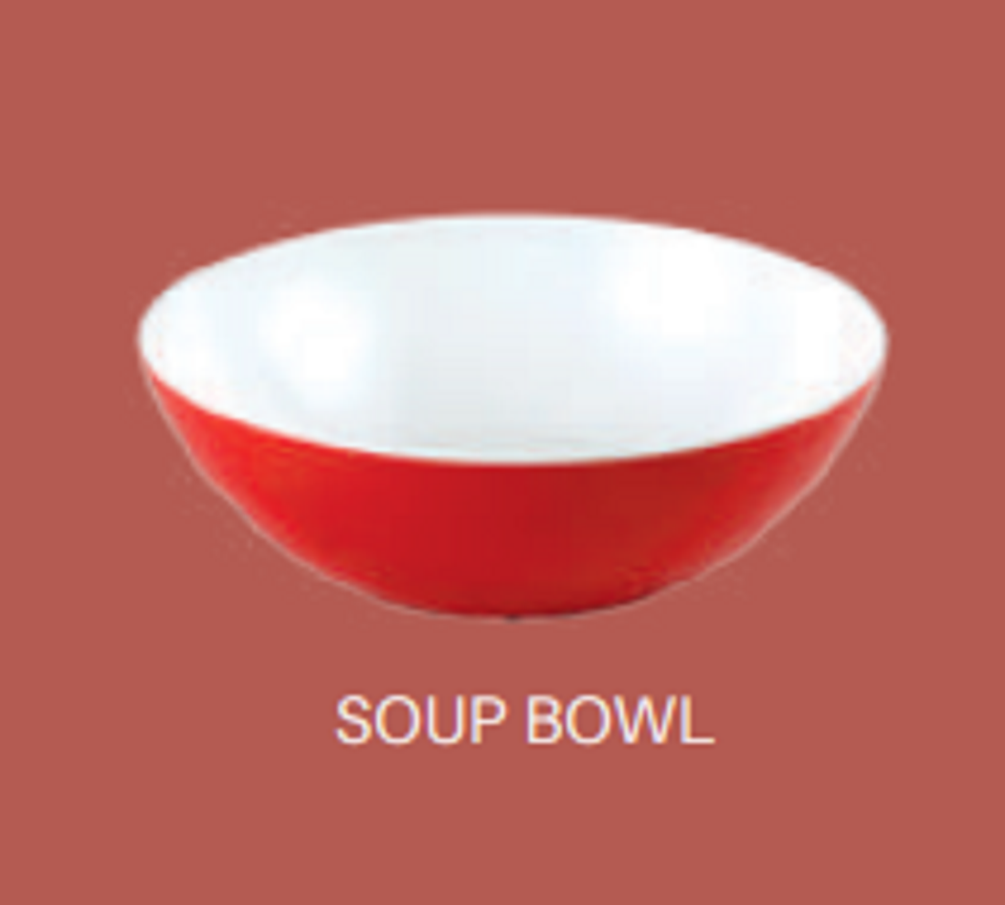 13" Double Color Bowl     brand italiano