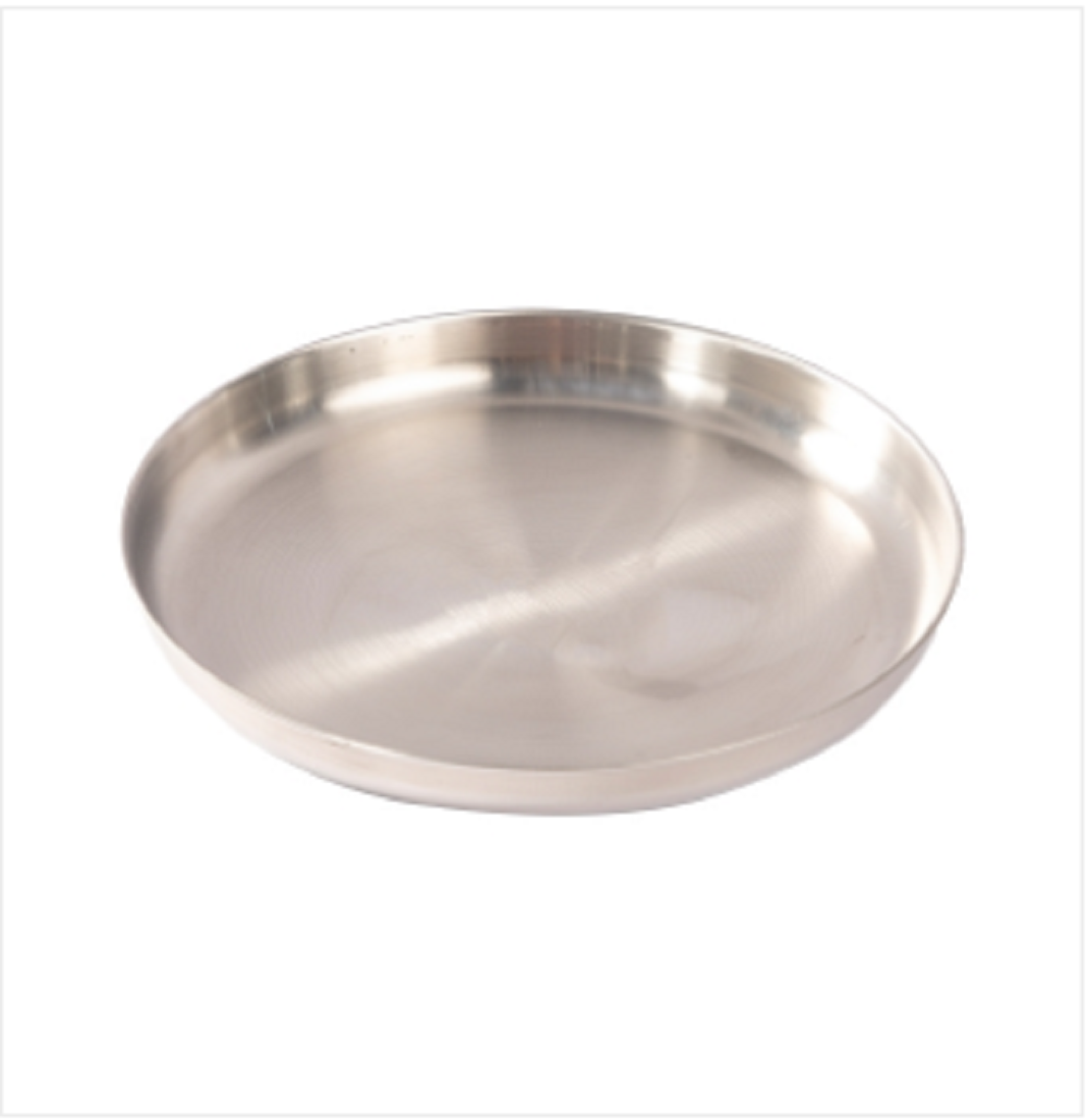 SS Plate Single Side Mirror 24cm