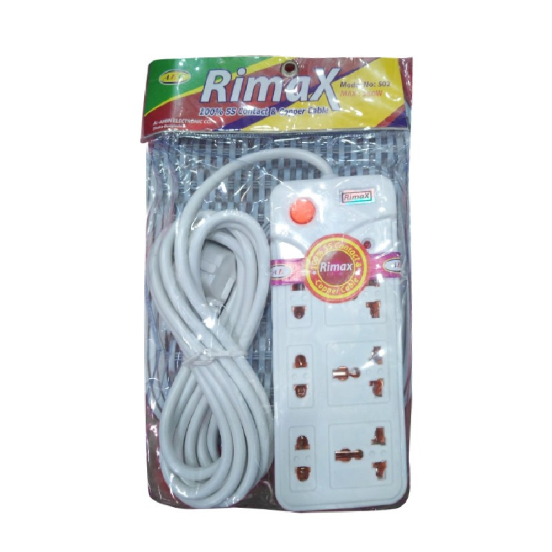 Rimex Multi Plug 5 Meters Cable (Model-502)