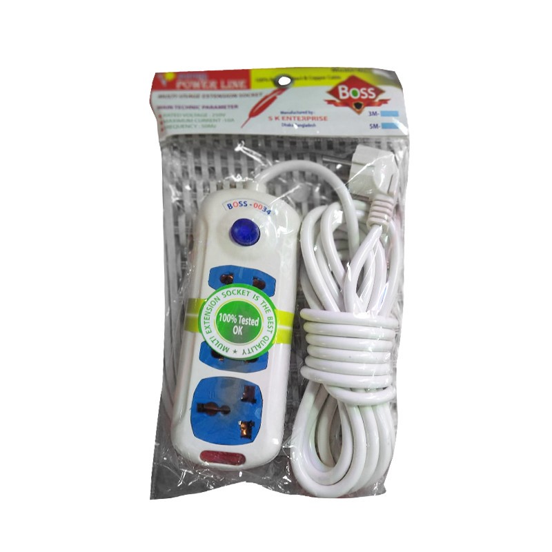 Power Line Multi Plug 5m Cable (Model-034)