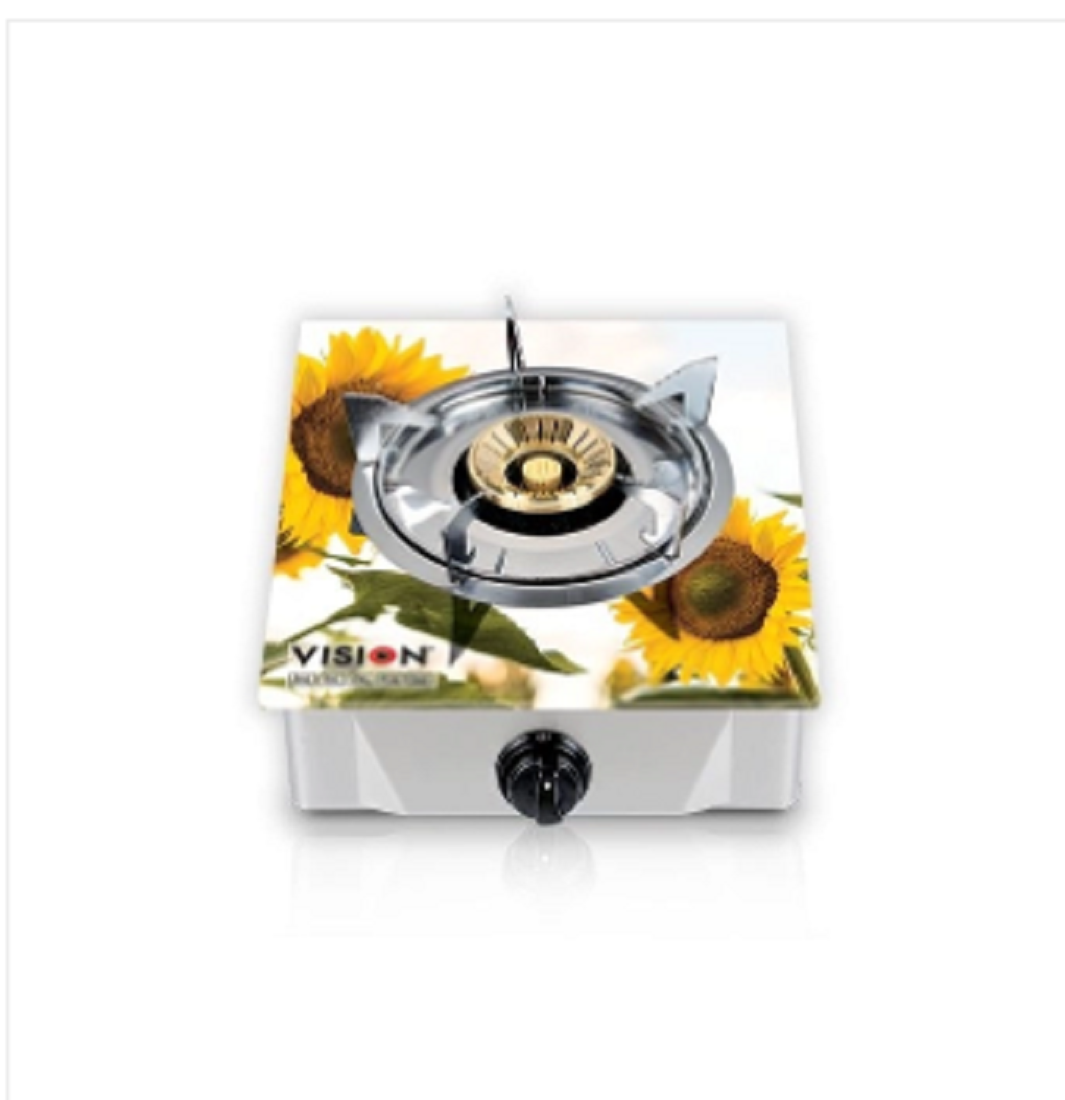 VISION LPG Single Glass Gas Stove Sun Fl 3D