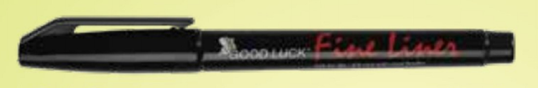 Marker Fine Liner  - Black - (10 Pcs Pack)