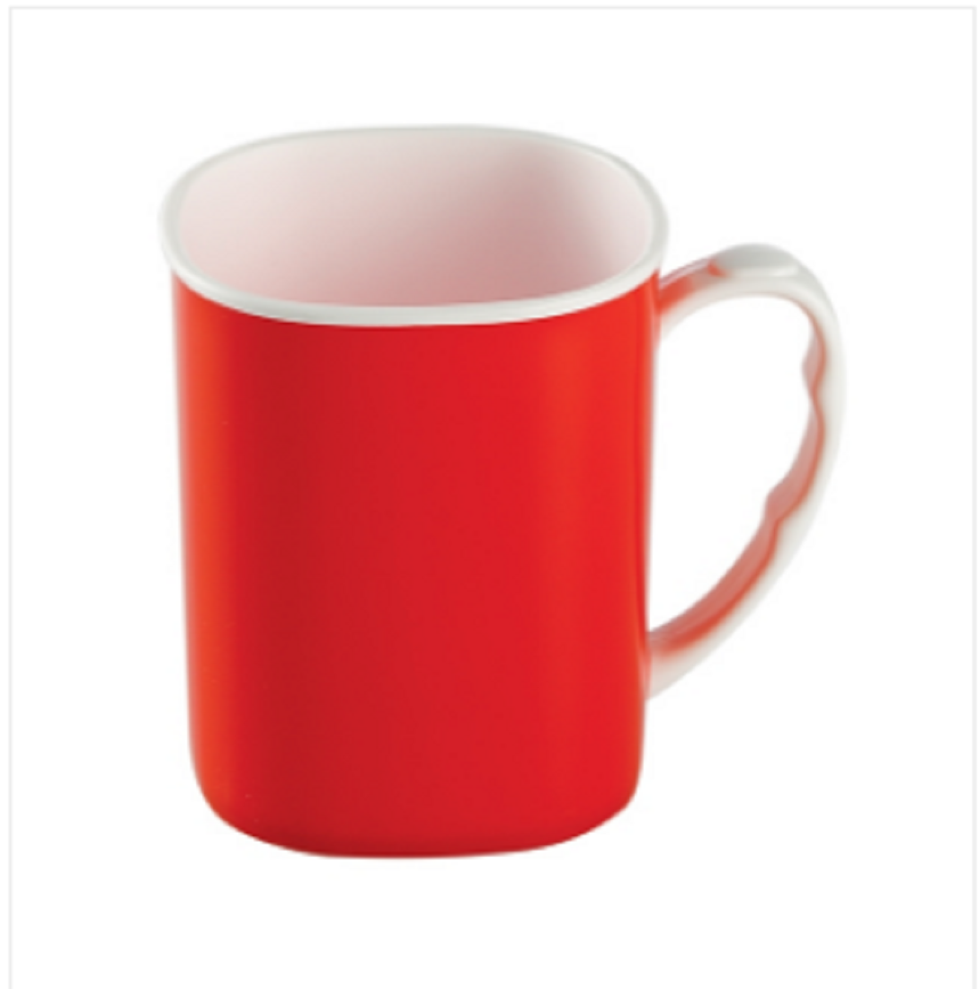Royal Mug 400 ML White & Trans Red