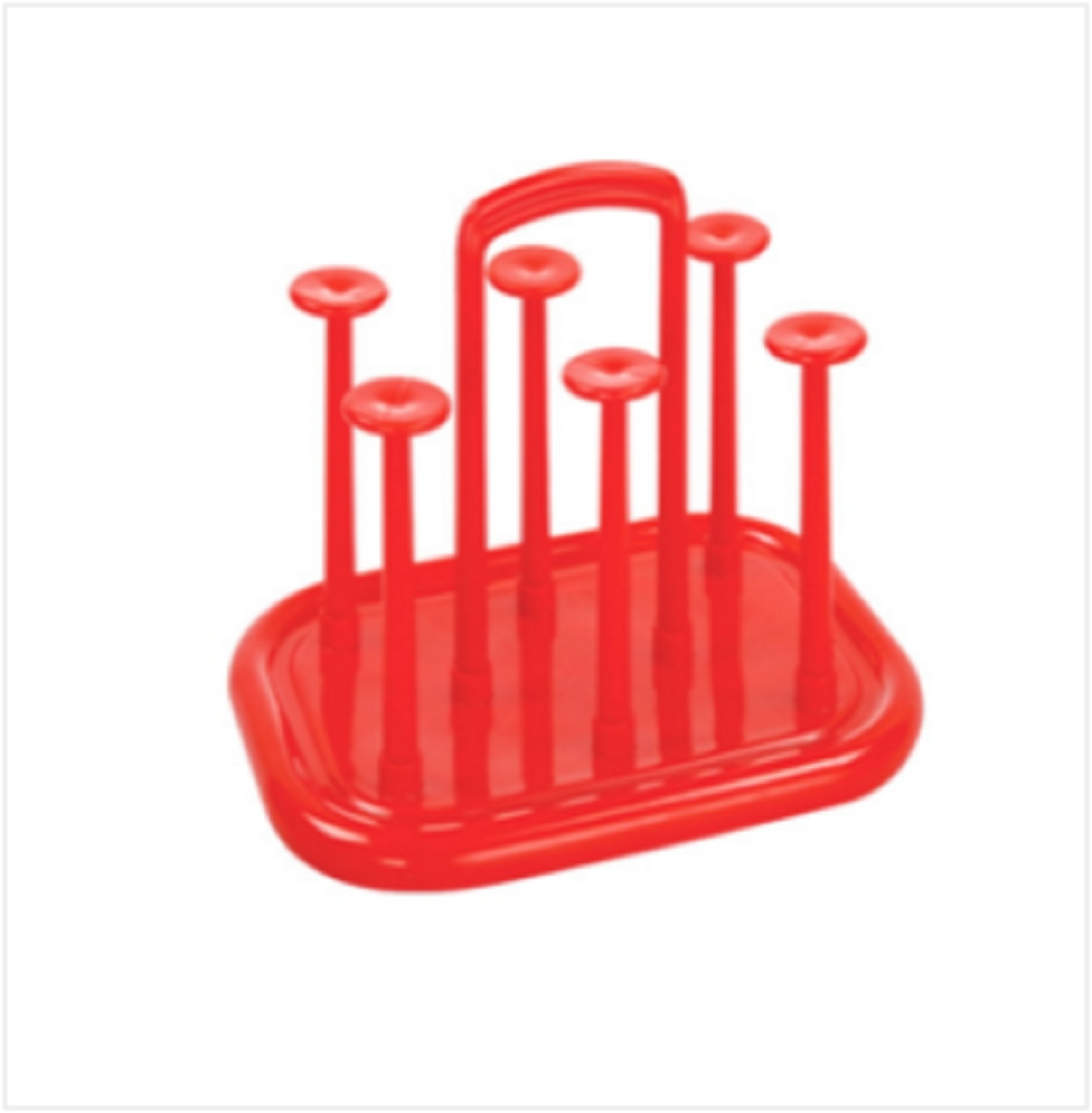 Glass Stand Red