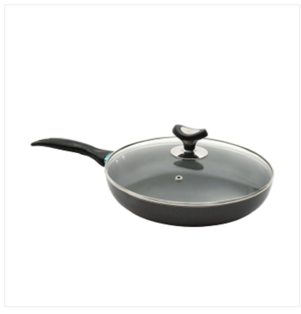 Topper Nonstick Glamour Fry Pan With Lid Ash 24 Cm