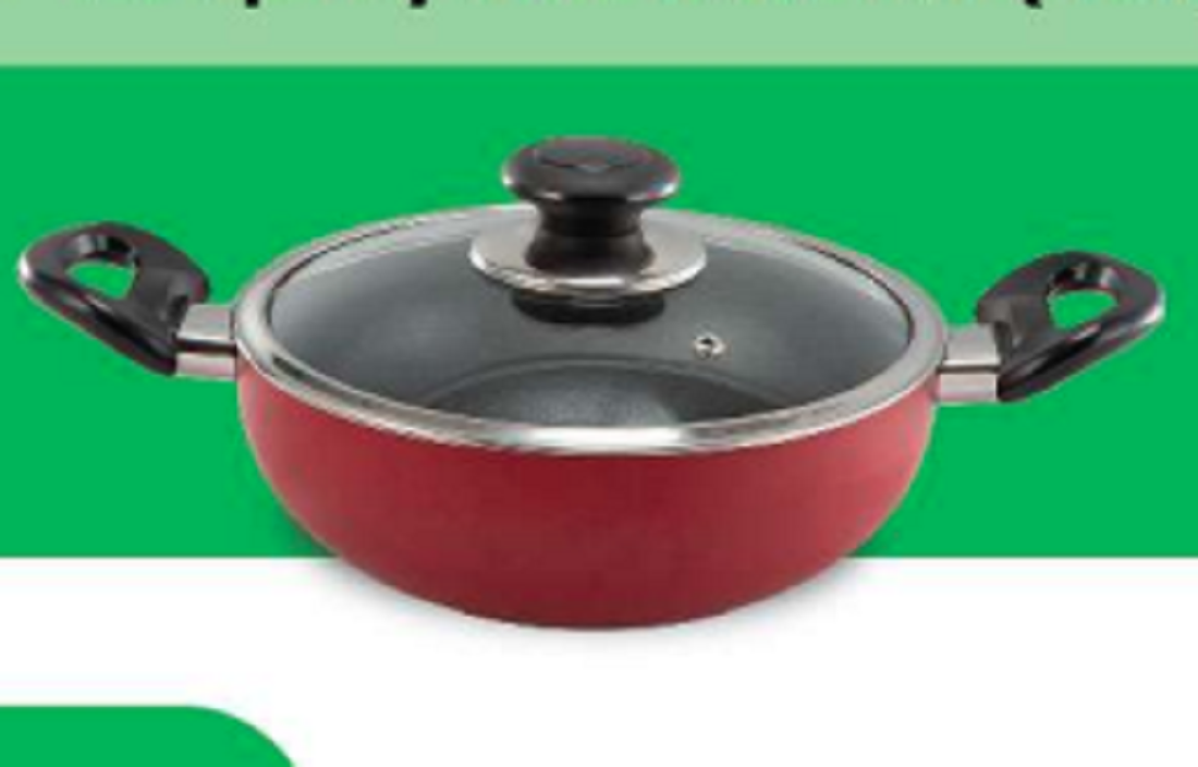 TPR NS Glamour Karai With Lid (Red)- 28cm