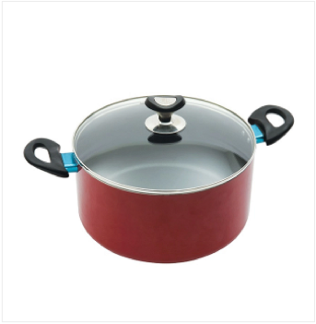 Topper Non Stick Glamour Casserole With Lid Ash 26cm