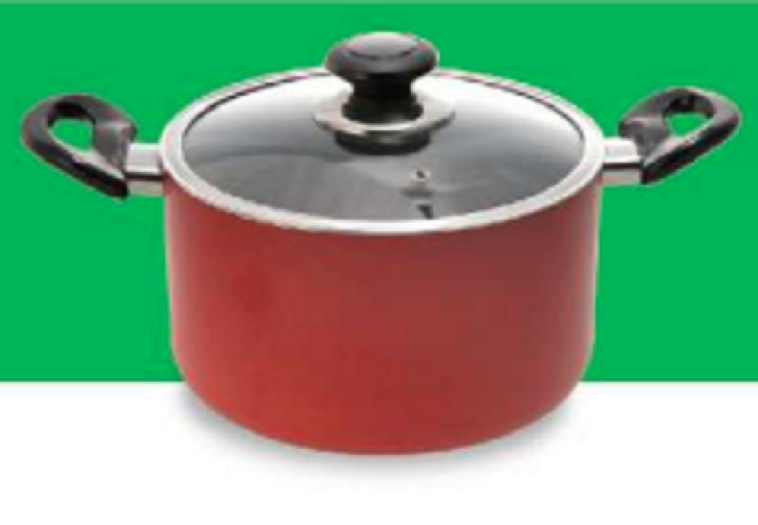 TPR NS Glamour Casserole with Lid (Red) - 26 cm
