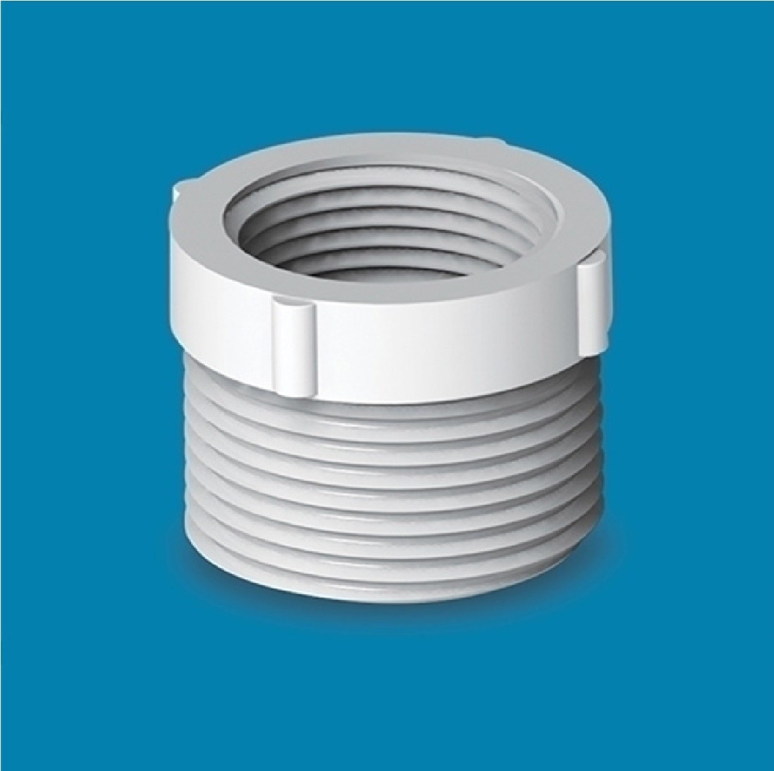 UPVC Thread Adaptor 3/4" X 1/2" White AAAH Code 0329