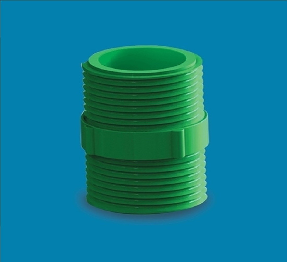 UPVC Thead Nipple 1/2" Green AAAH Code 0413