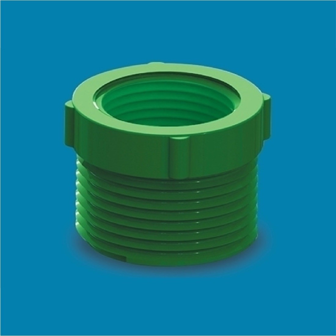 UPVC Thread Adapter 1" X 3/4" Green AAAH Code 0372