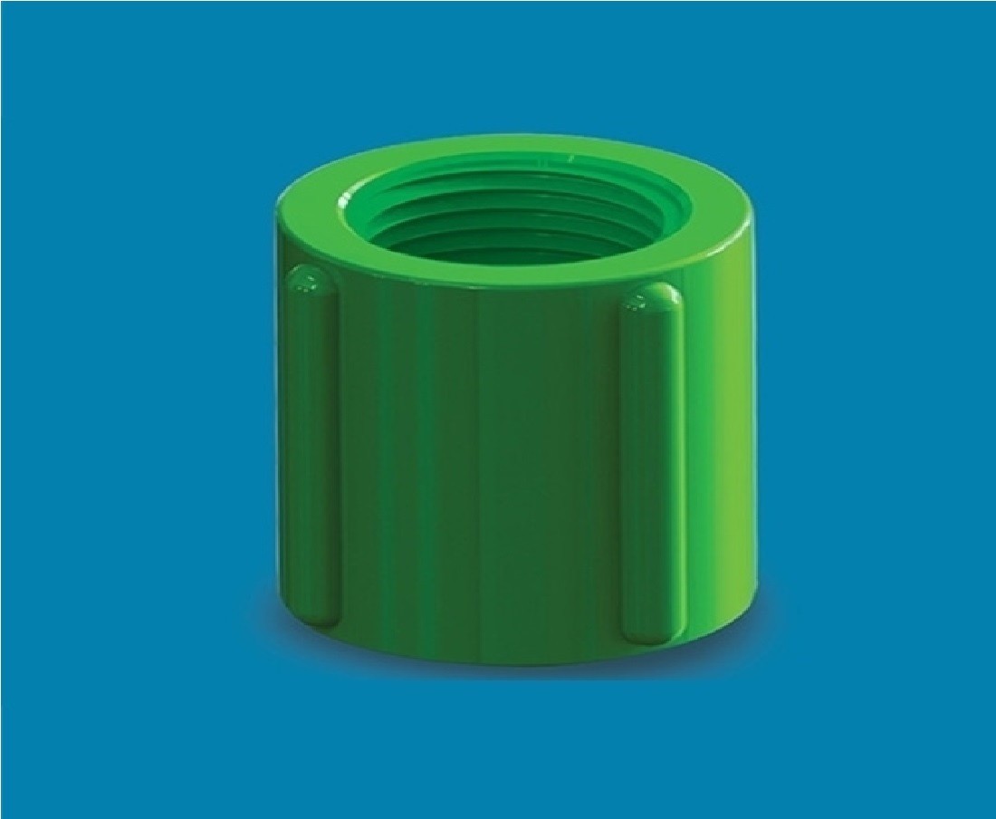 UPVC Thread Socket 1.5" Green AAAH Code 0422