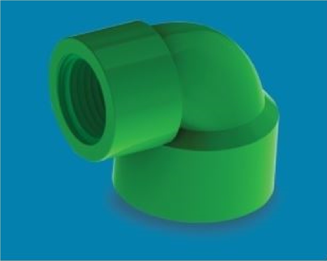 UPVC Thread R. Elbow 1.5'' X  3/4'' Green AAAH Code 0380
