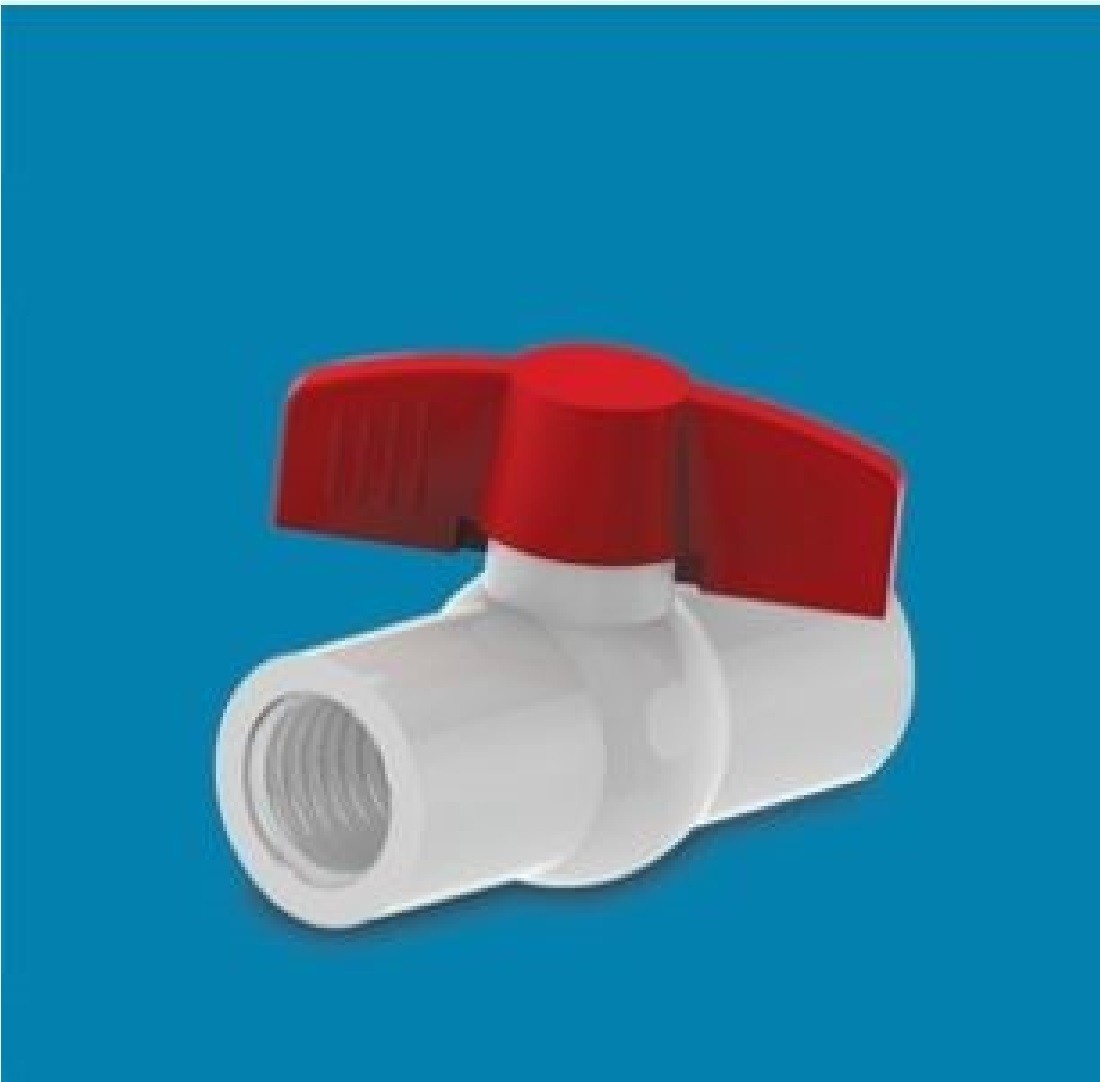 UPVC Ball Valve 1.25'' White AAAH Code 0331
