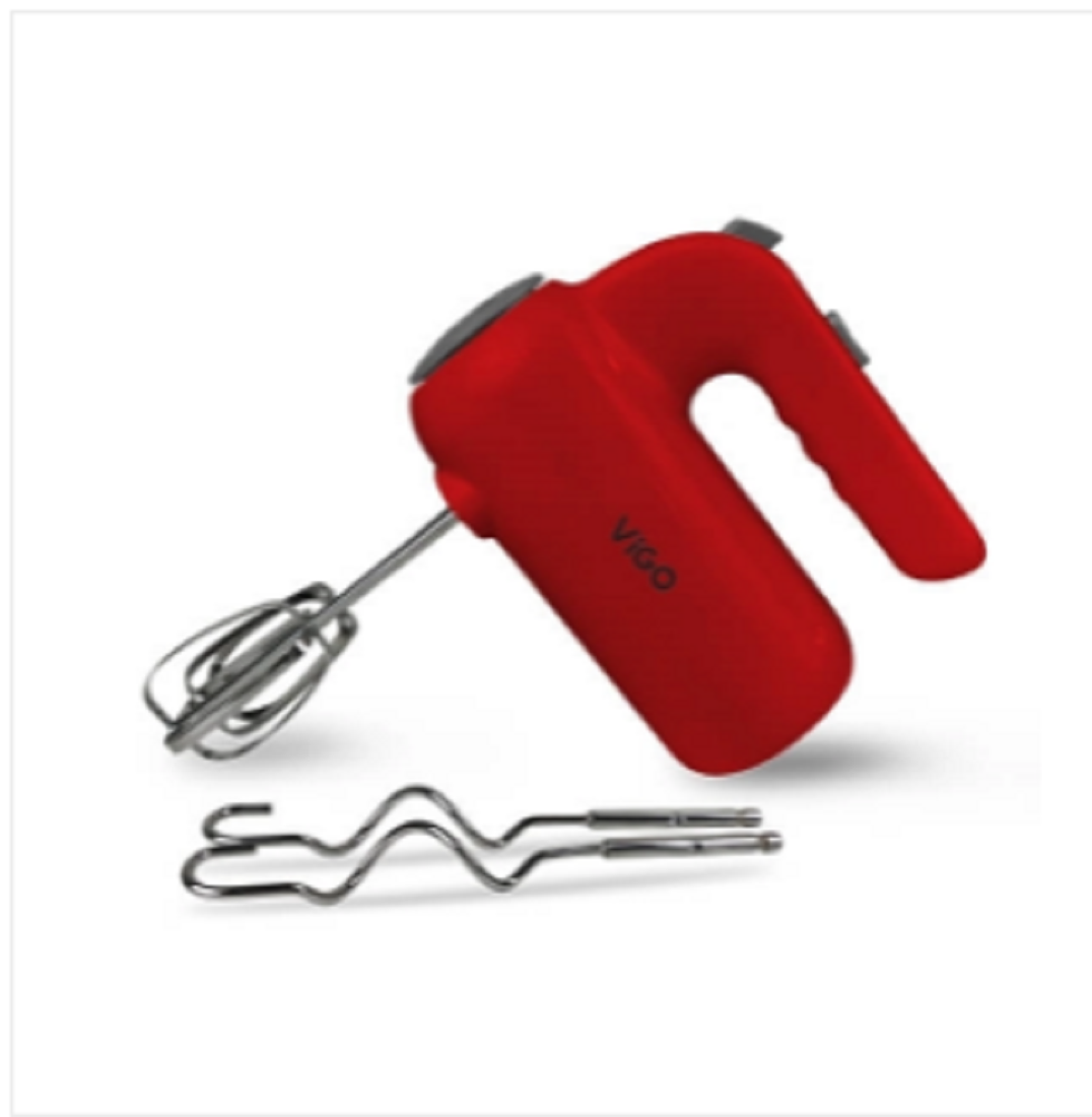 ViGO Electric Hand Mixer-HM 002 ( 2 Hooks And 2 Beaters)