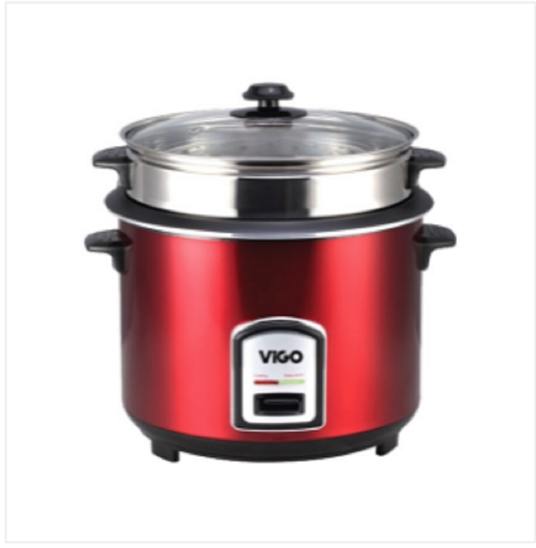ViGO Rice Cooker 3 L SS 50-05 Red Two Pot