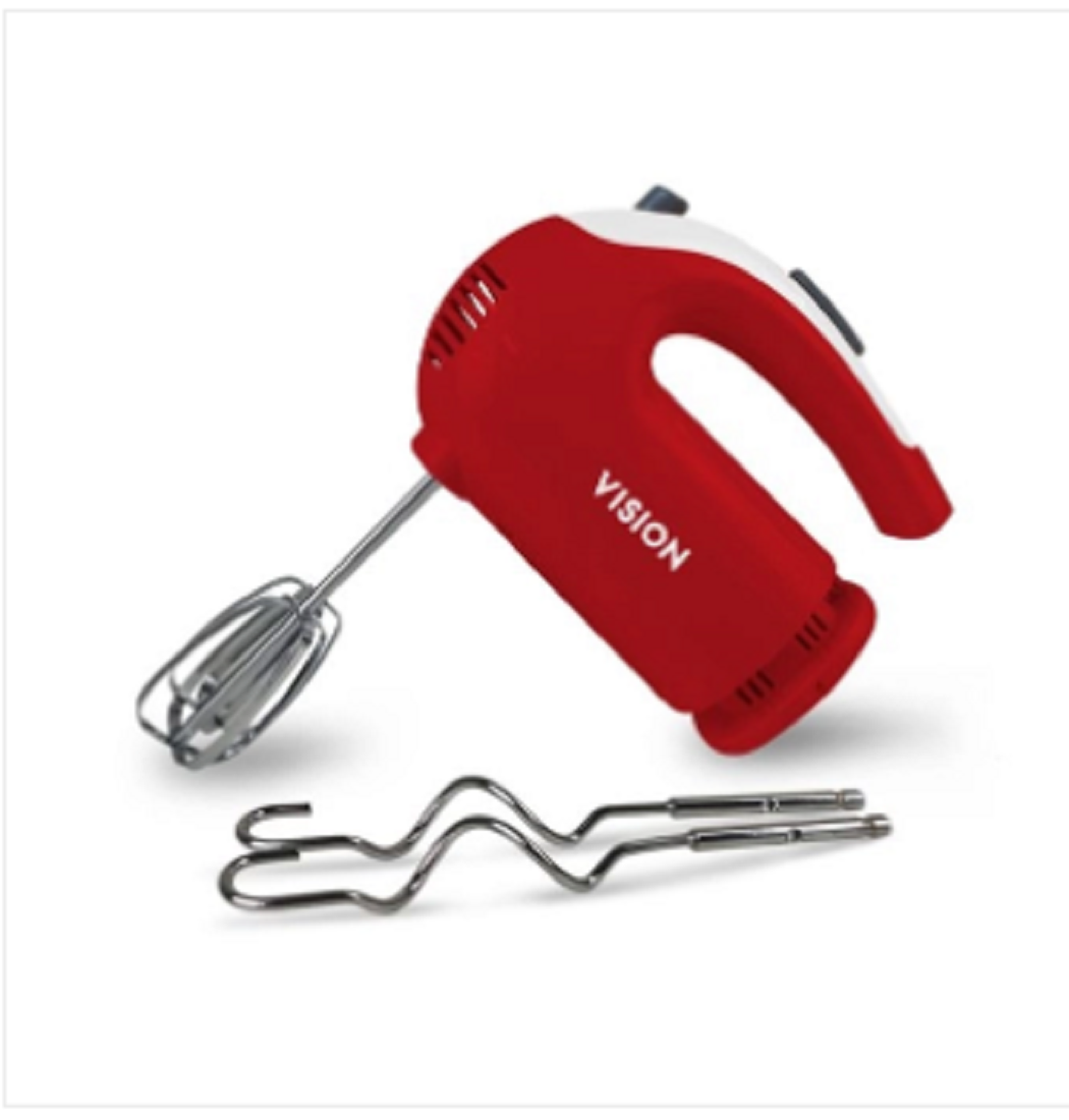 VISION Electric Hand Mixer VIS-HM-002 Red
