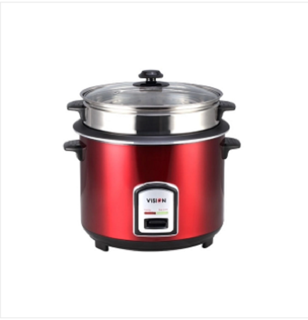 VISION Rice Cooker 1.0 Ltr 100 SS Blue (Single Pot)